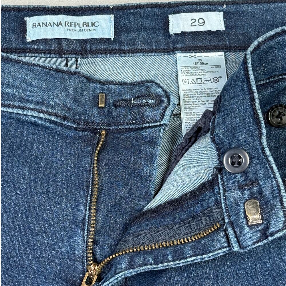 Banana Republic Woman's sailor pocket Flare Leg Jean, dark blue, 29 $98 - Picture 8 of 8